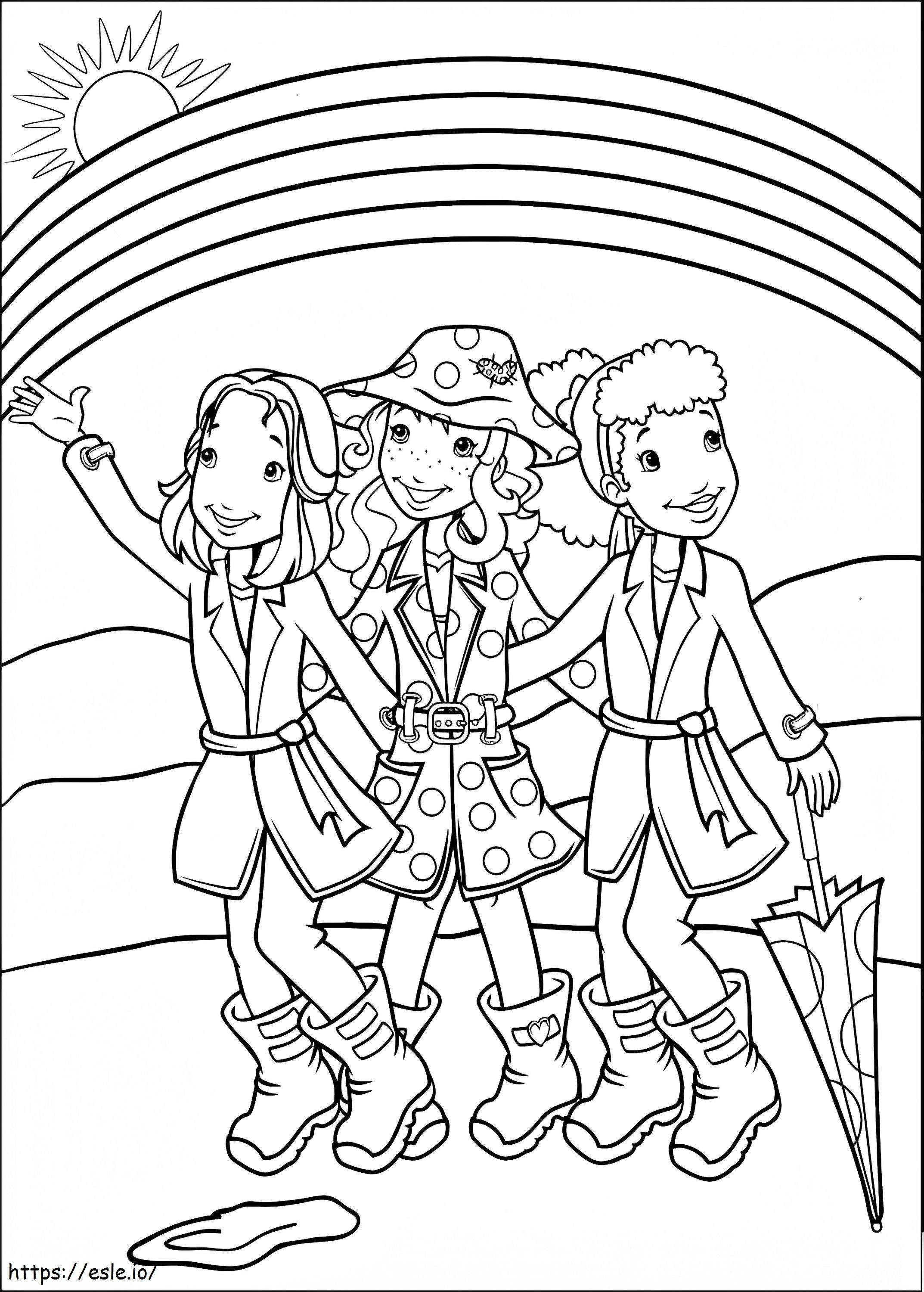 Holly Hobbie And Friends 3 coloring page