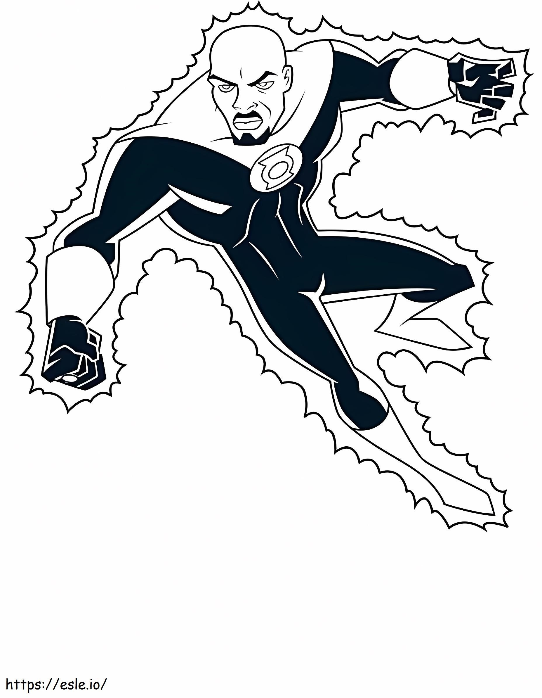 Green Lantern Justuce League coloring page