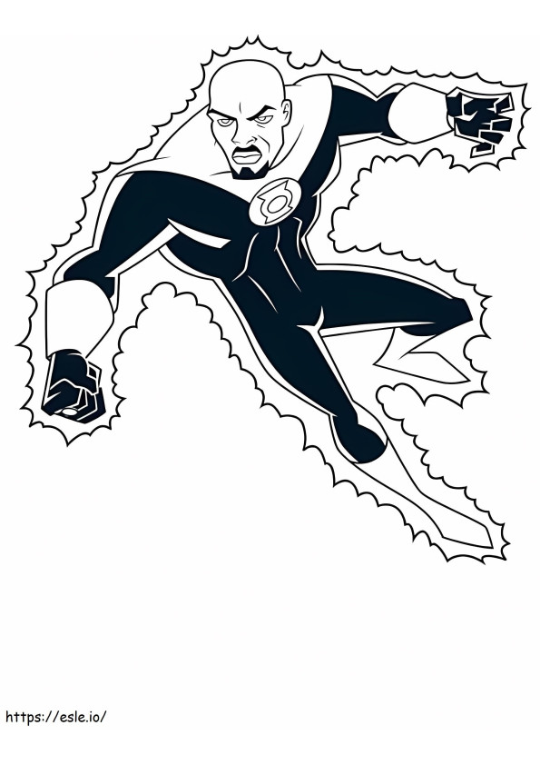 Green Lantern Justuce League coloring page
