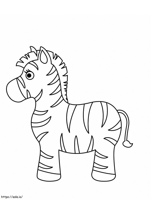 Dessin animé bébé zèbre