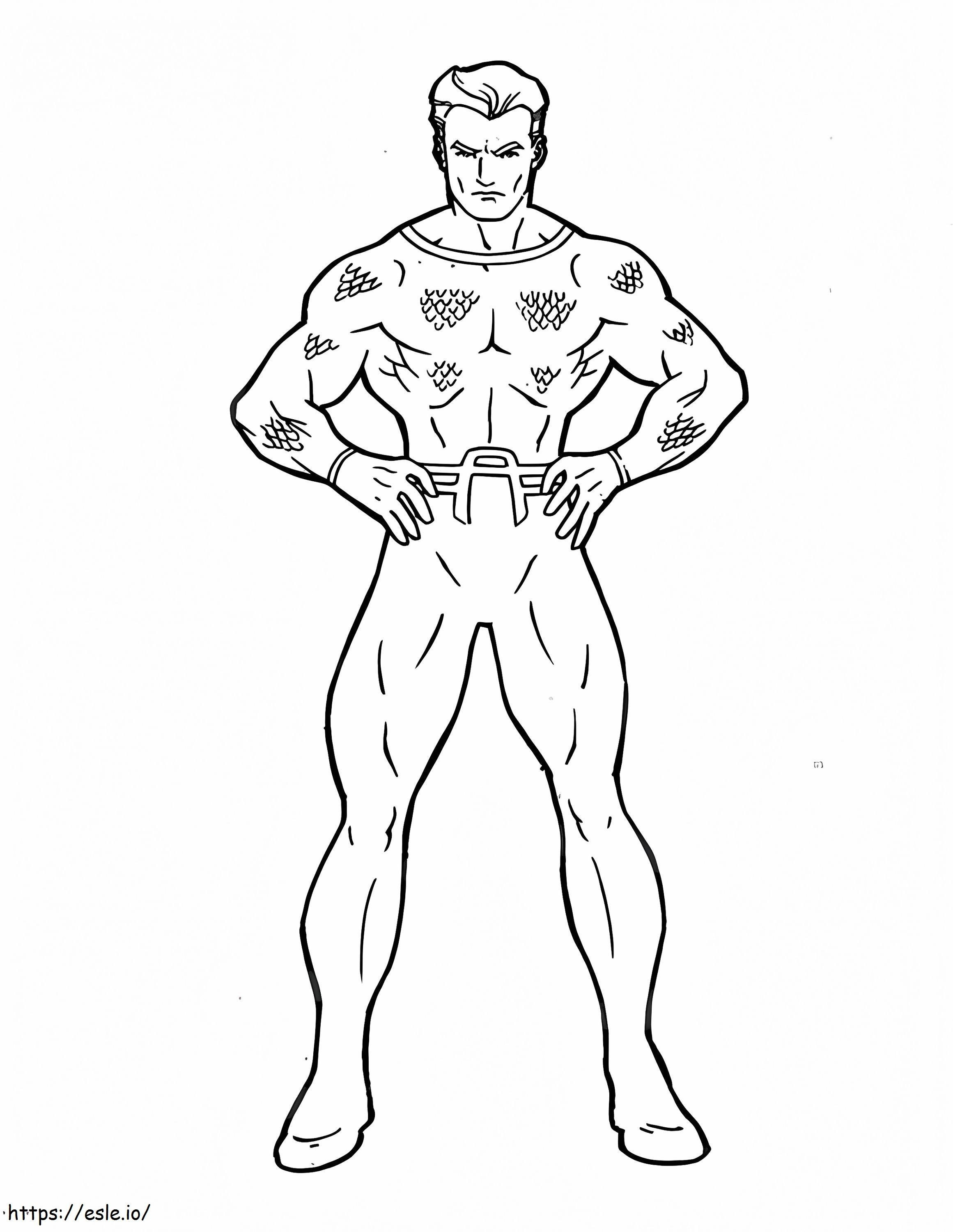Coloriage Aquaman 8 à imprimer dessin