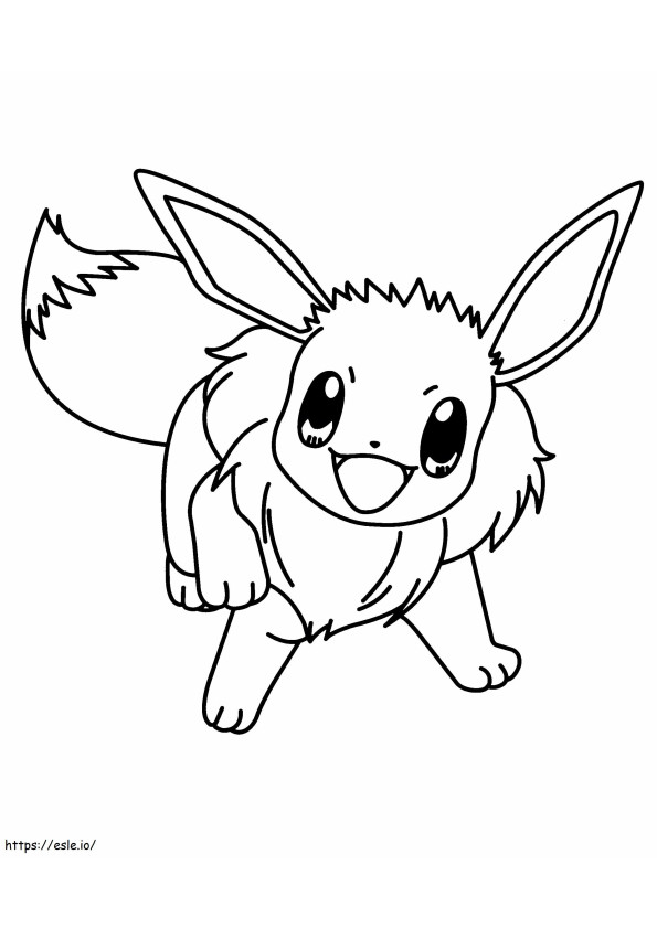 Eevee Wants To Play coloring page