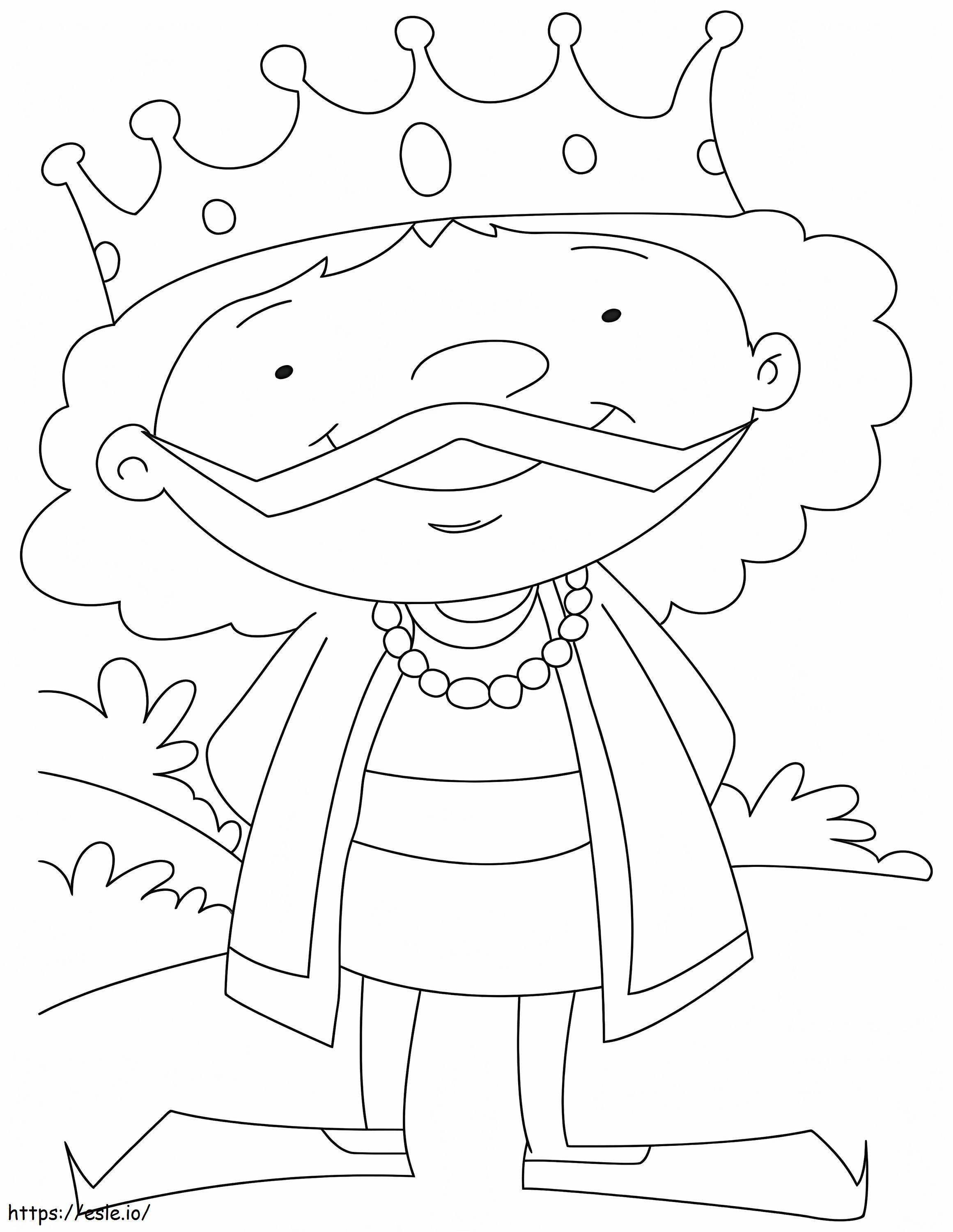 The Dwarf King Laughs coloring page
