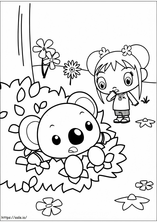 Tolee And Kai Lan coloring page
