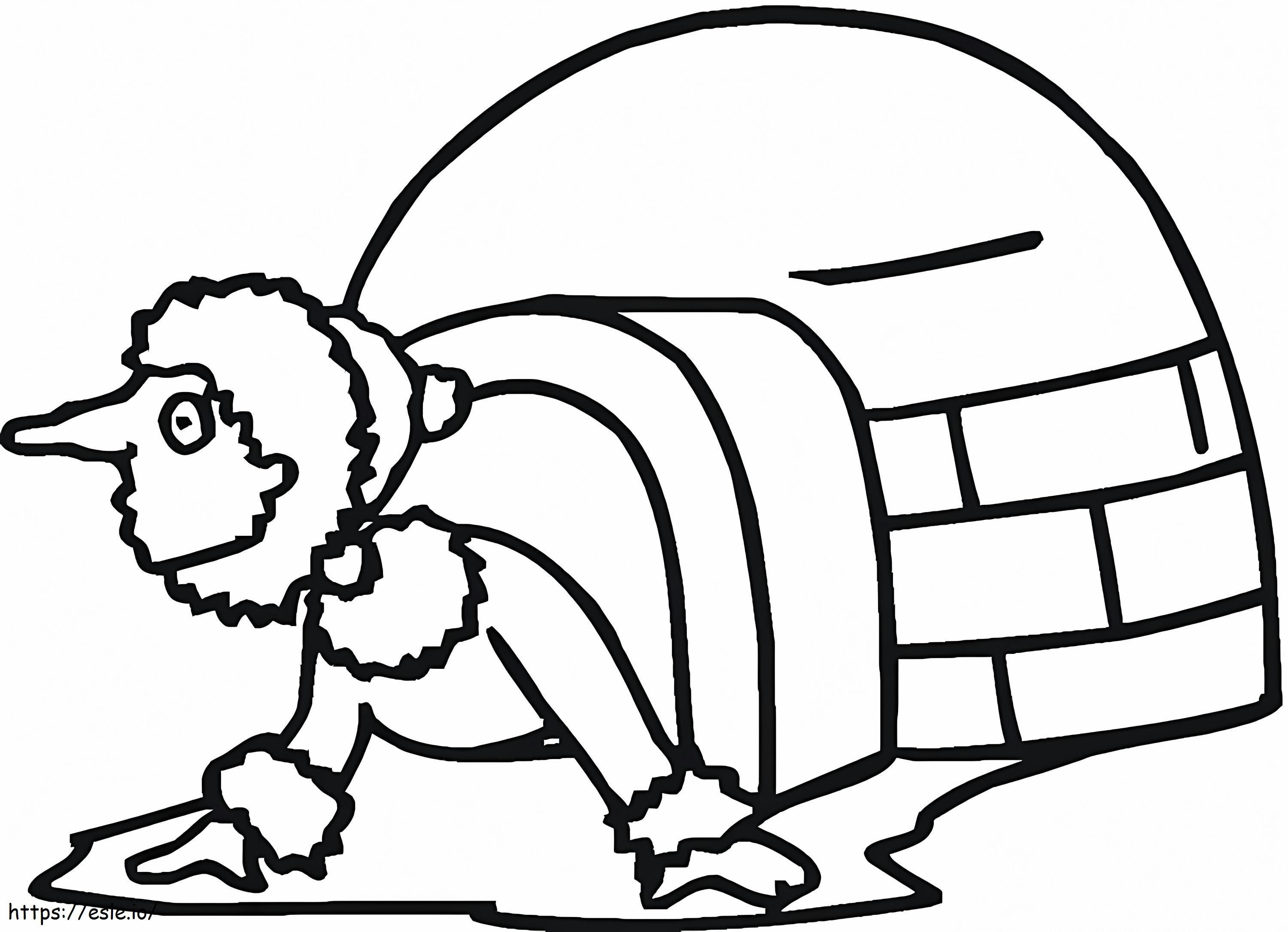 Igloo 5 coloring page