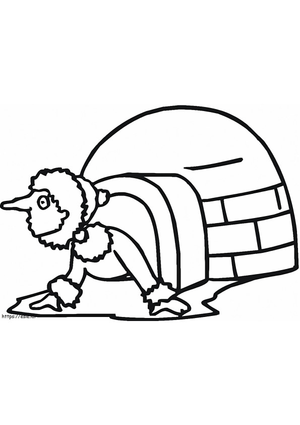 Igloo 5 coloring page