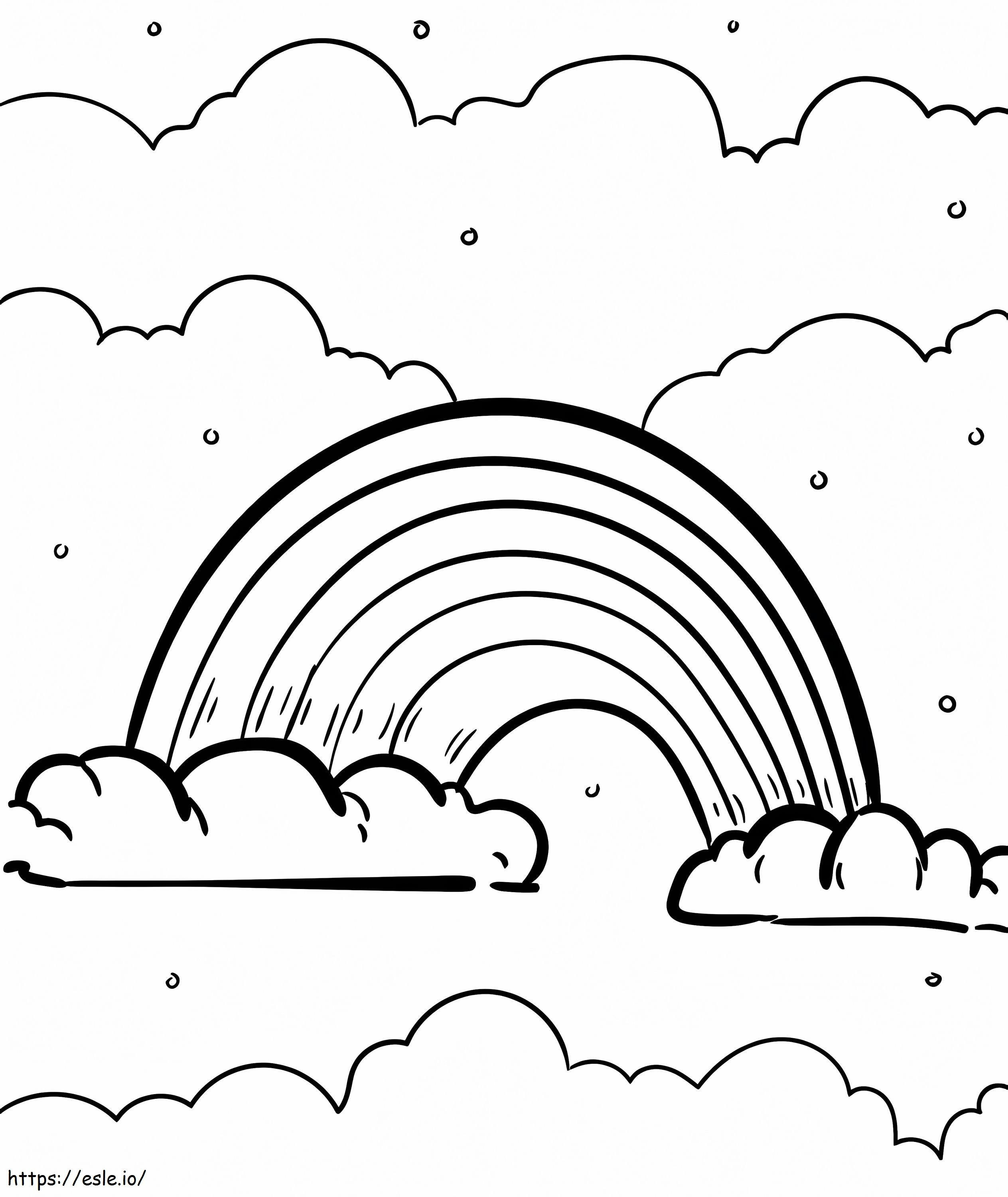 Rainbow For Kid coloring page