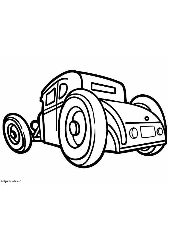 Free Hot Rod To Print coloring page