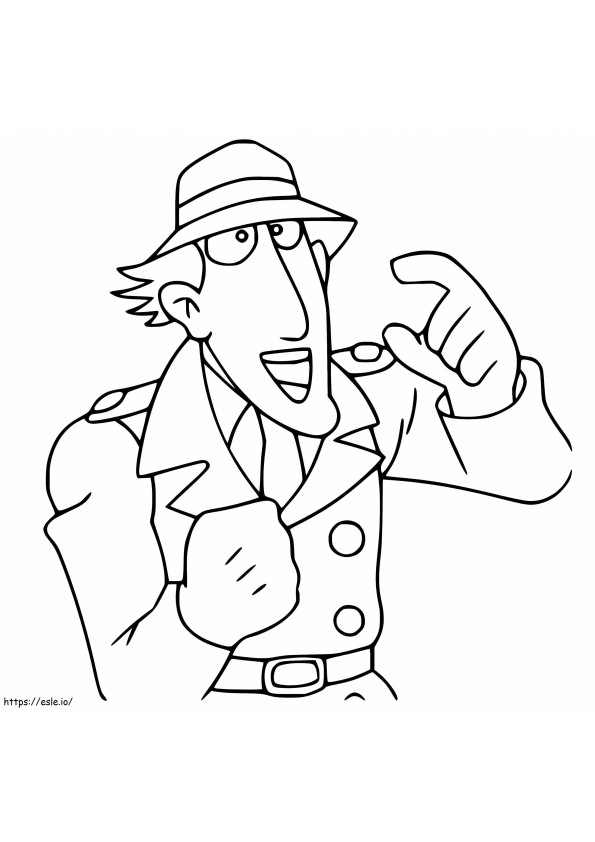 Inspector Gadget Is Smiling coloring page
