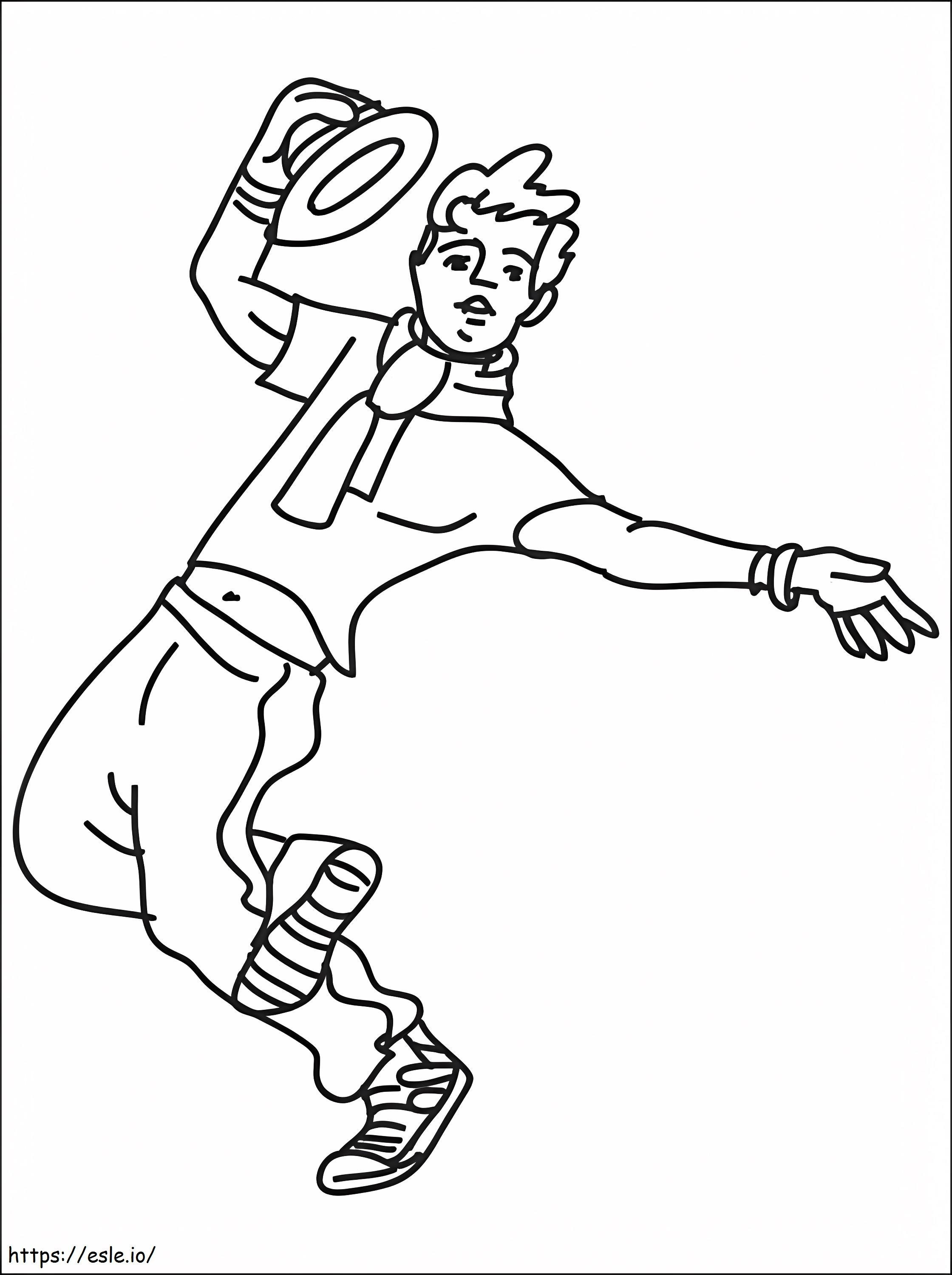 Cool Dancer coloring page