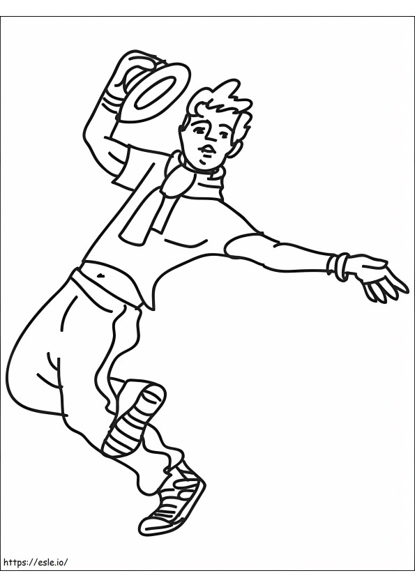 Cool Dancer coloring page