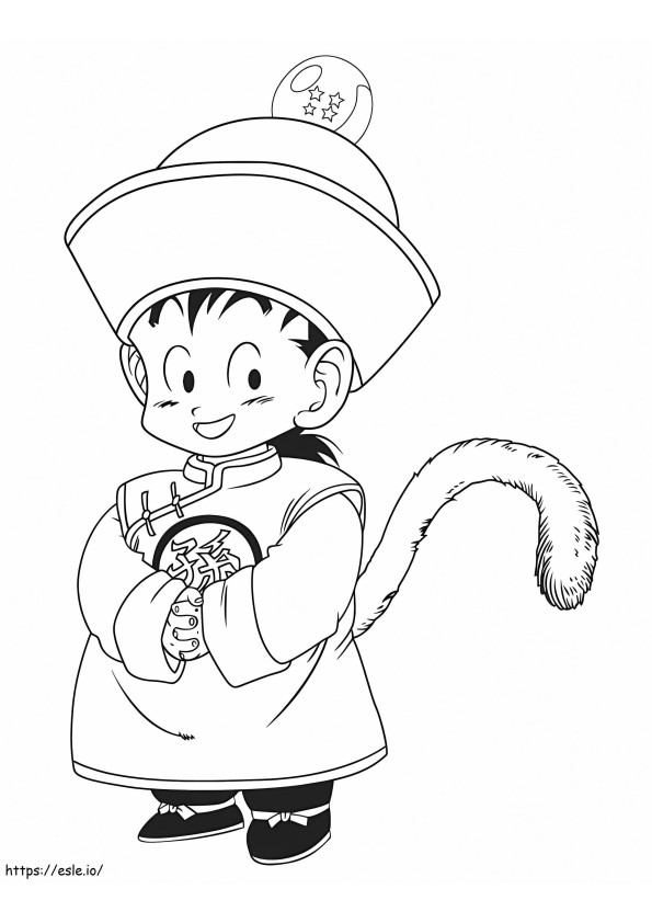Baby Songohan coloring page