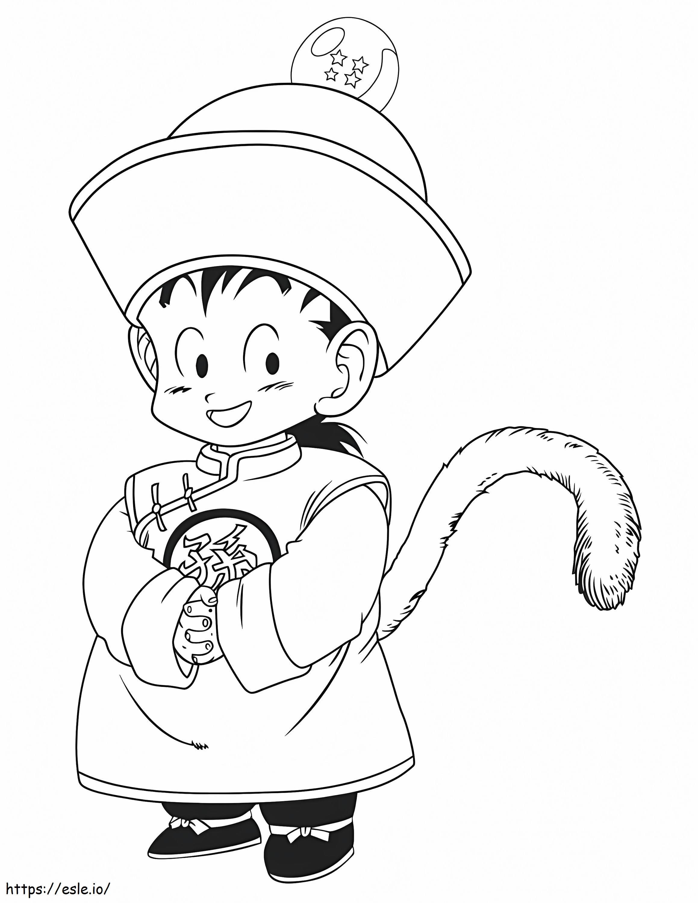 Il piccolo Songohan da colorare