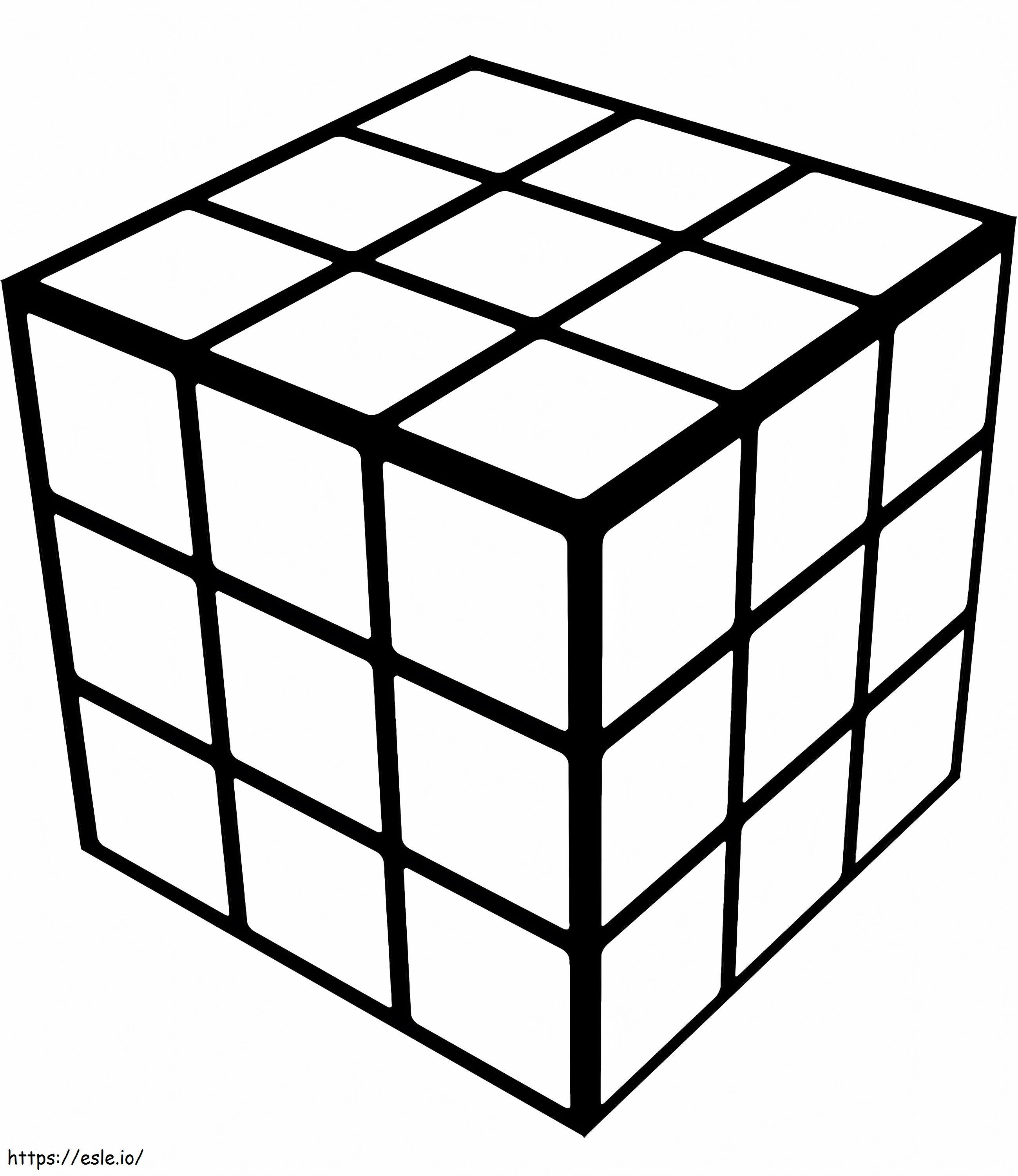 1569686986 Rubik Geometris A4 Gambar Mewarnai