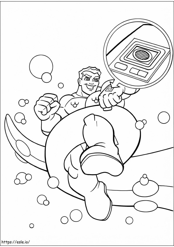 Super Friends Aquaman coloring page
