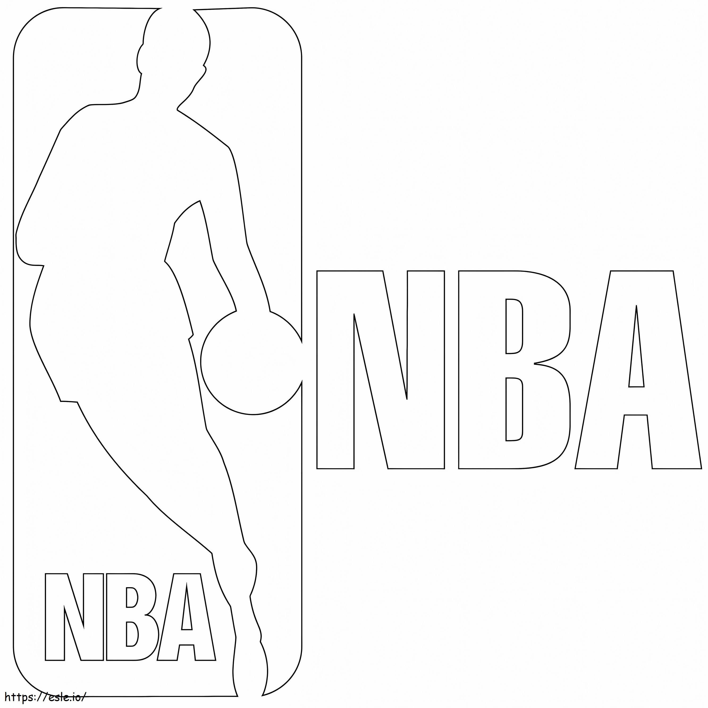 Coloriage 1576551316 Logo NBA à imprimer dessin