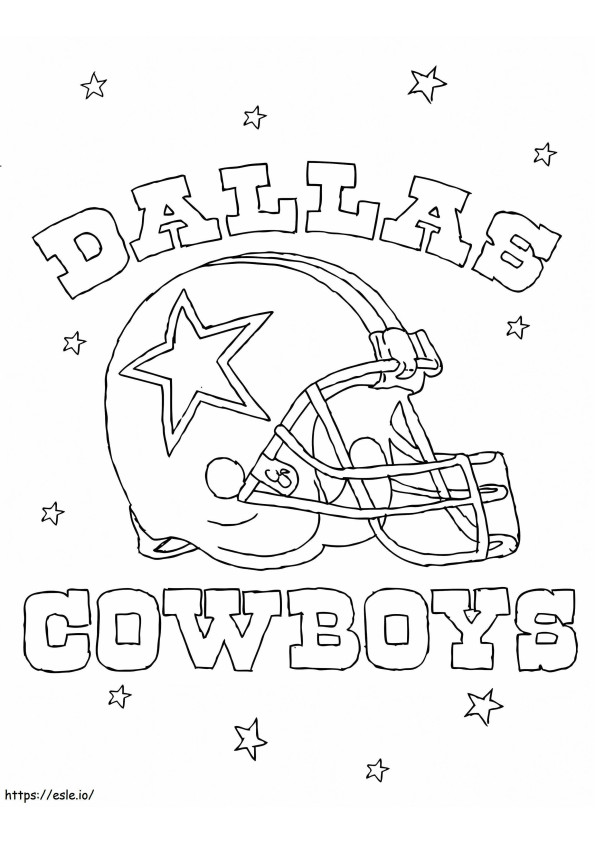 Cowboys de Dallas para colorear