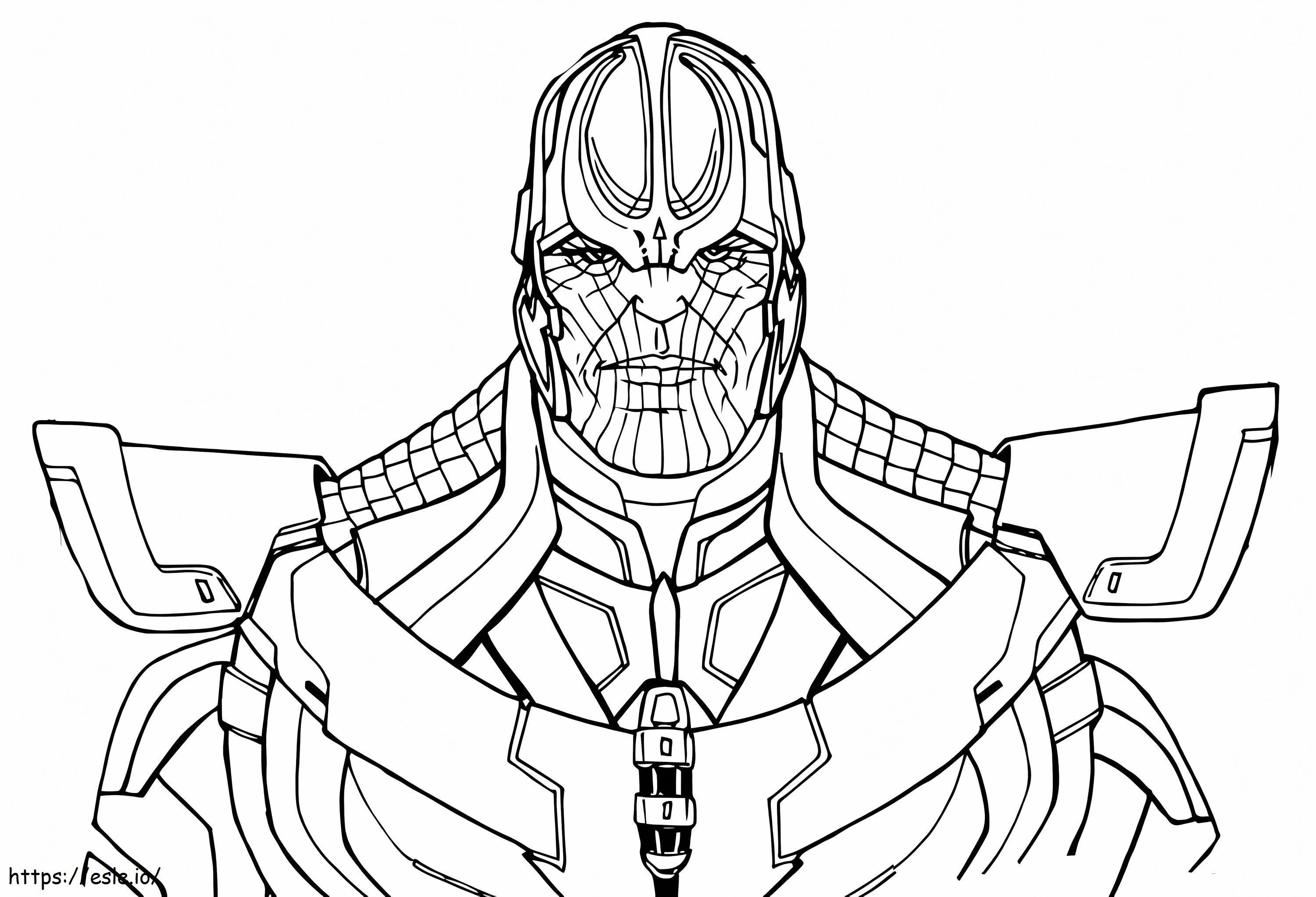 Coloriage Marvel Thanos à imprimer dessin