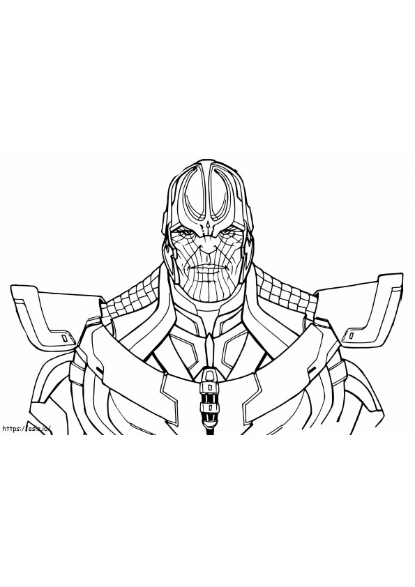 Coloriage Marvel Thanos à imprimer dessin