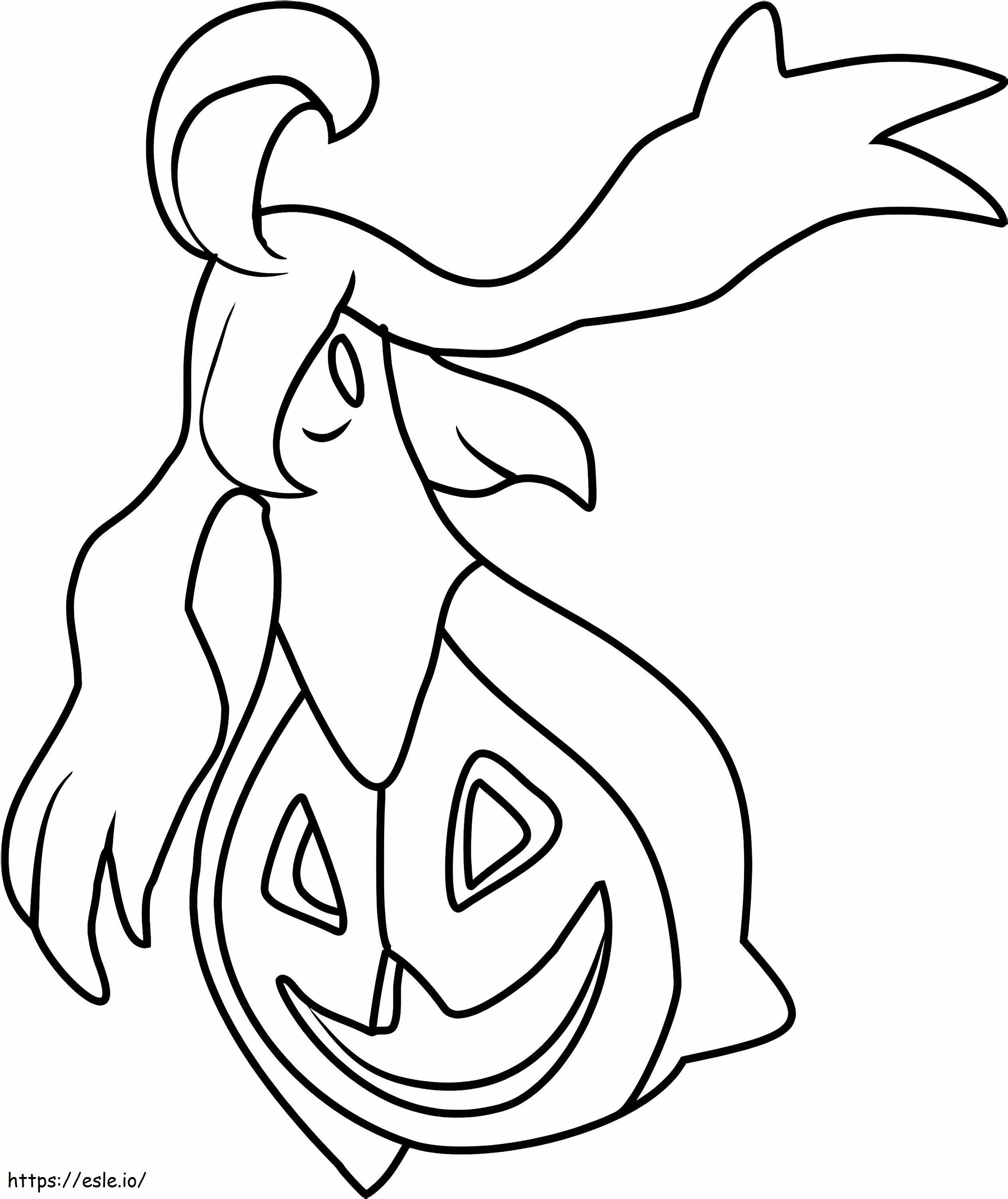 Gourgeist Pokemon coloring page