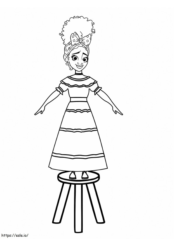 Dolores Madrigal Standing On Chair