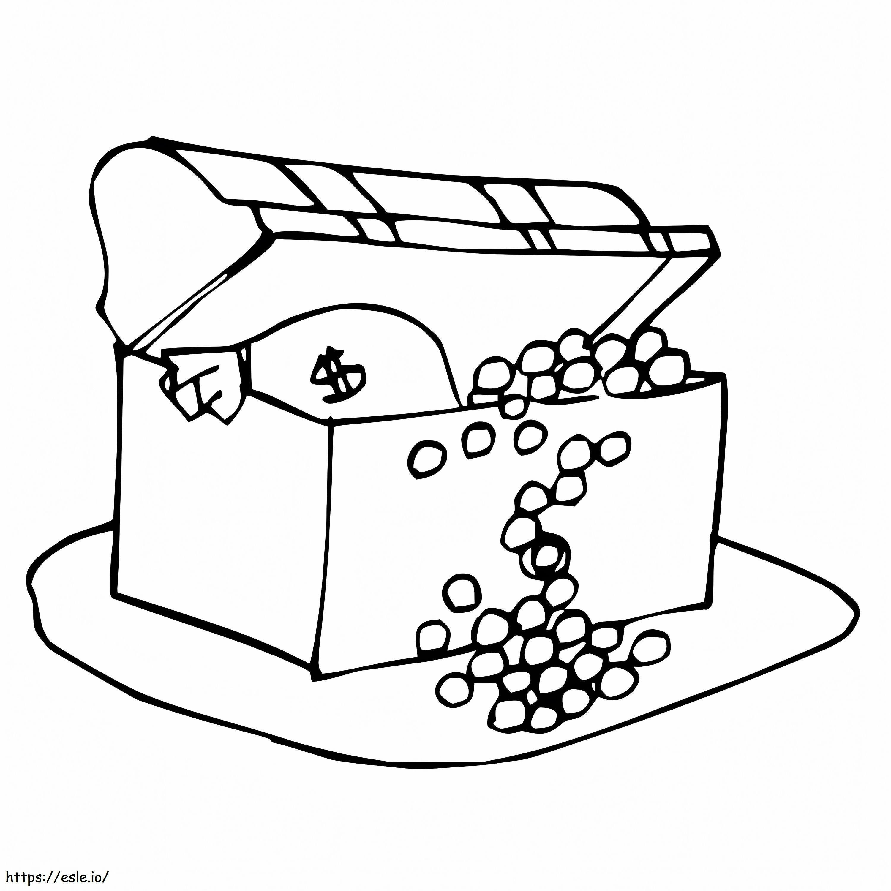 Treasure Chest 1 coloring page