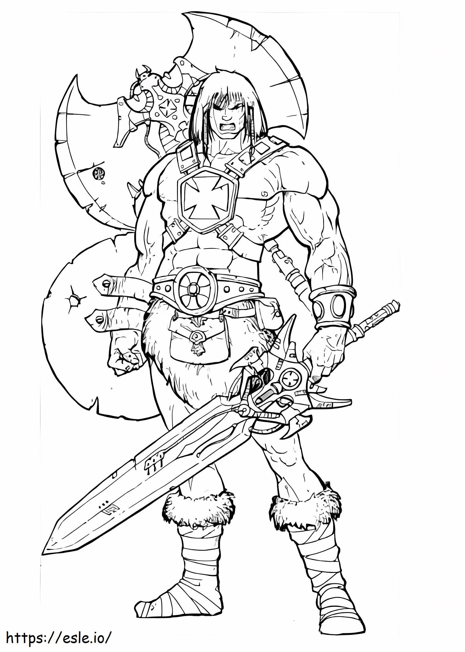 He Man Is Angry coloring page