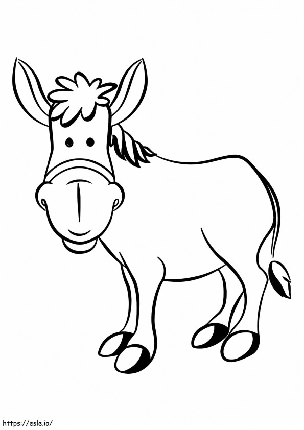Perfect Donkey coloring page