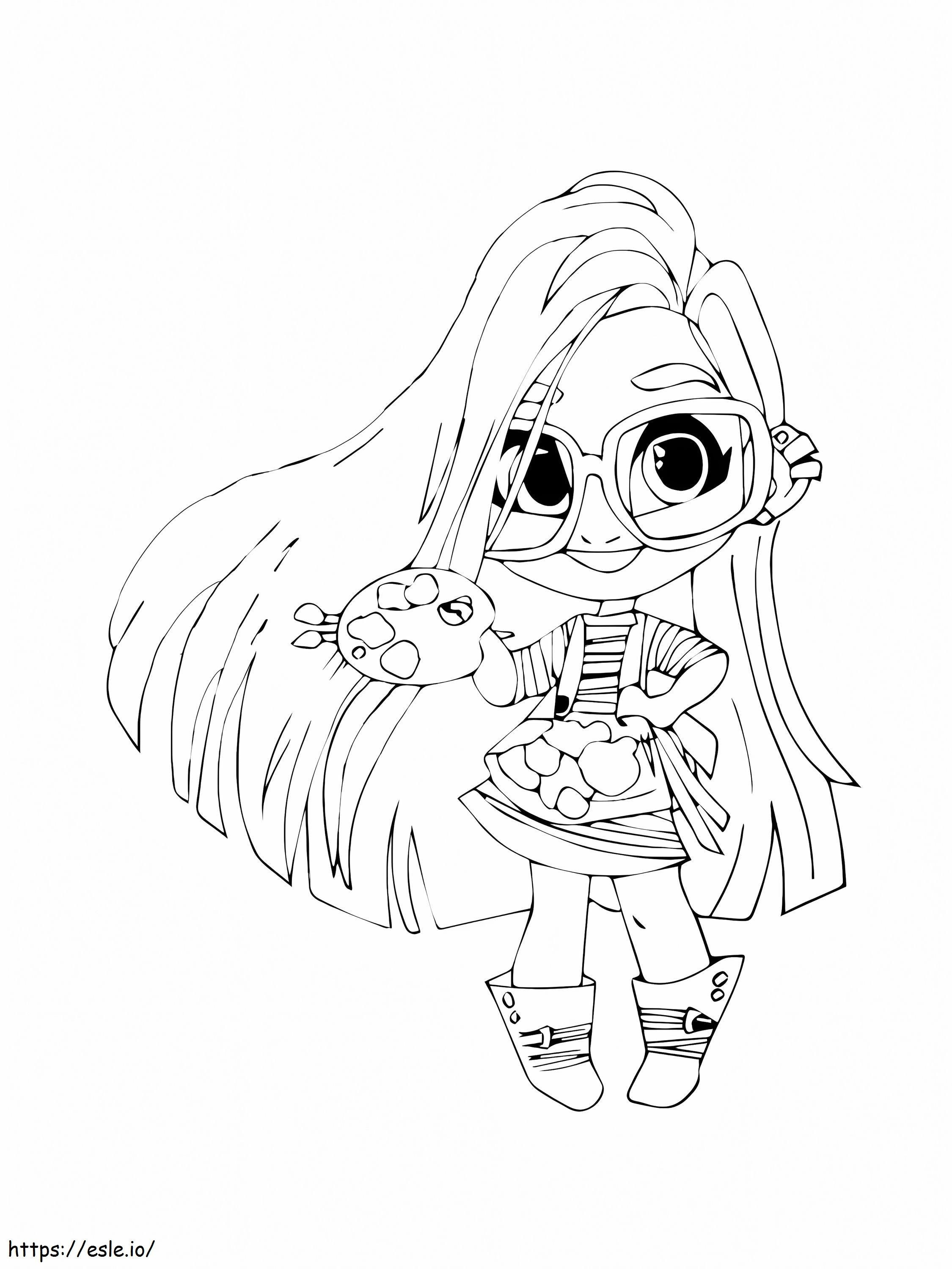 Hairdorables 2 coloring page