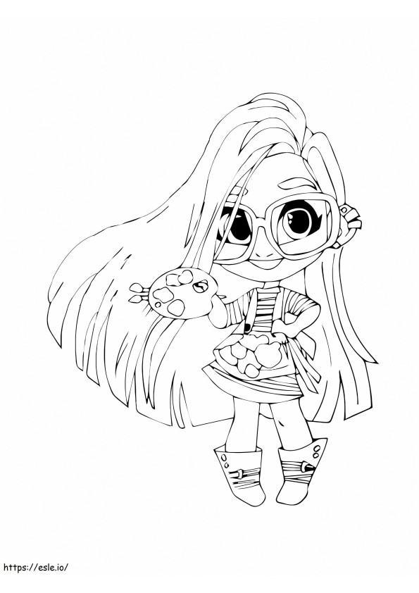 Hairdorables 2 coloring page