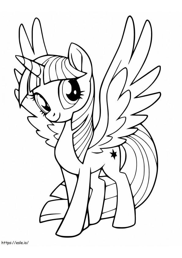 Twilight Sparkle With Wings coloring page