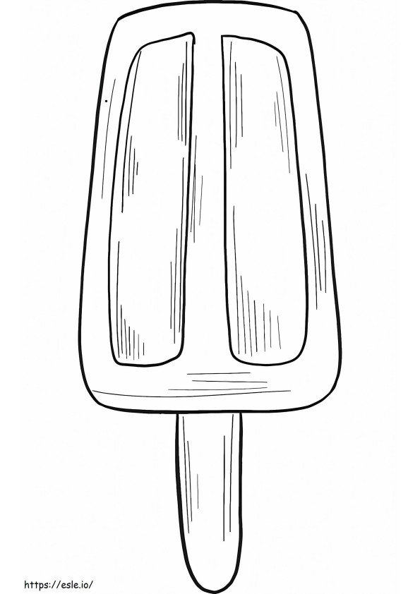 Popsicle 1 coloring page
