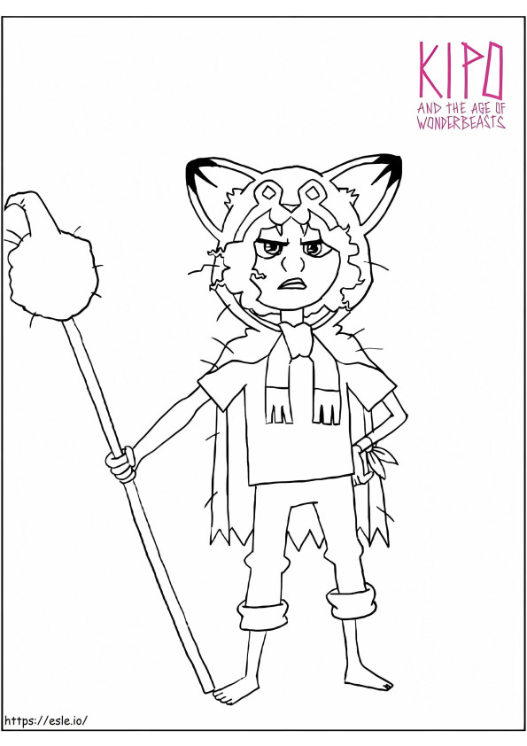 Lobo com cajado