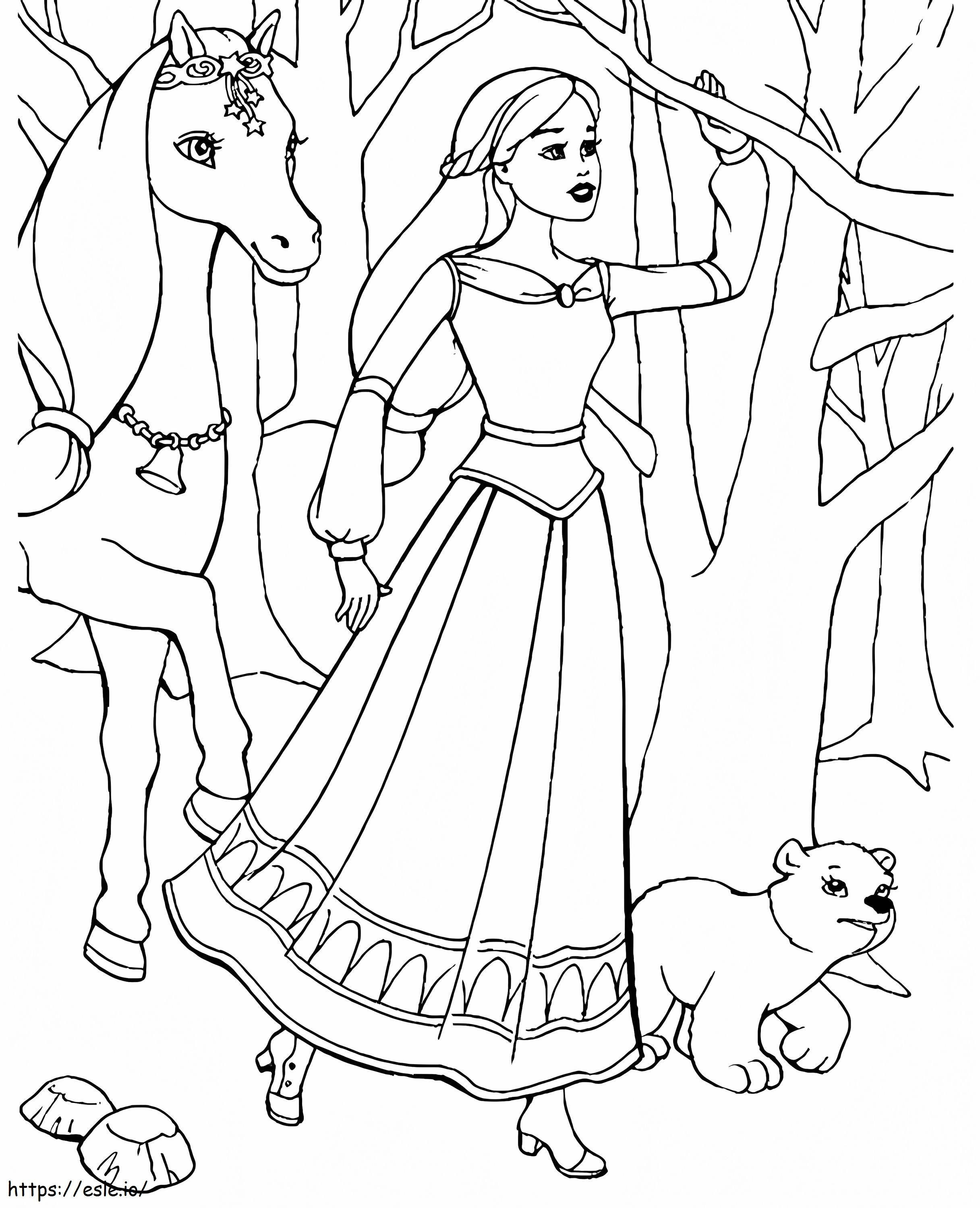 Barbie 8 coloring page