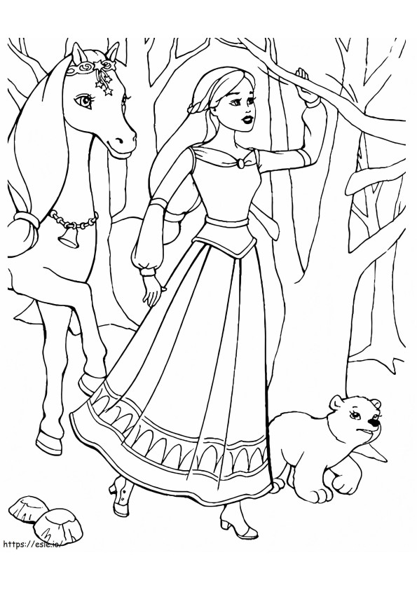 Barbie 8 coloring page