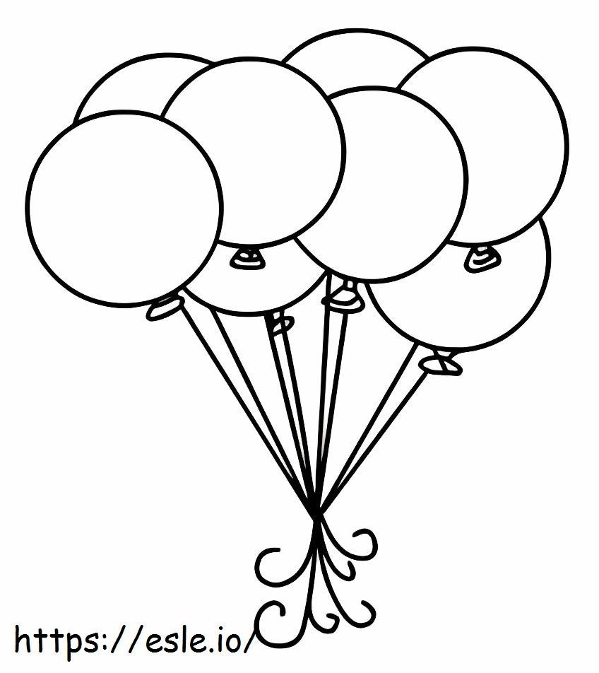 Kreisballon ausmalbilder