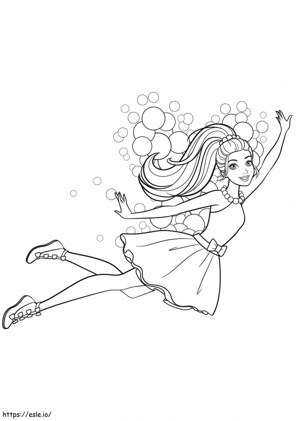 Barbie Fairy Bubbles 1 coloring page