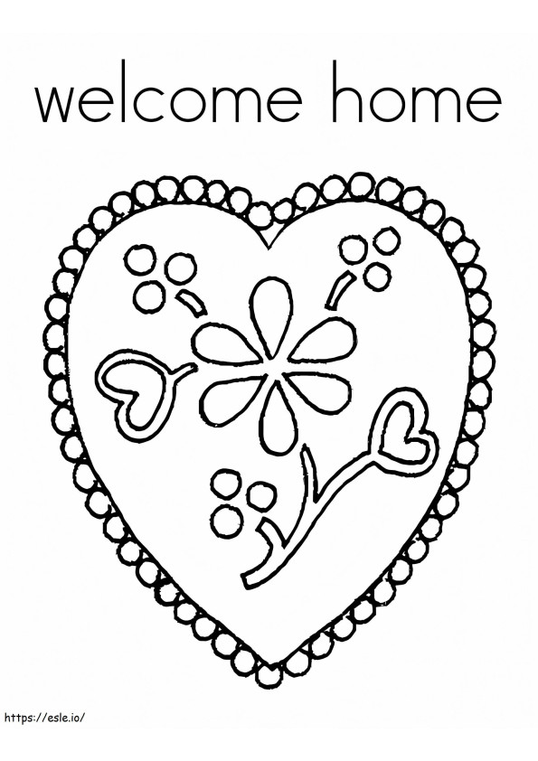 Welcome Home 6 coloring page