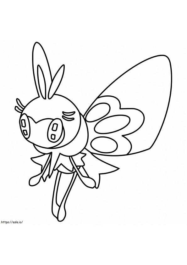 Ribombee Pokemon coloring page