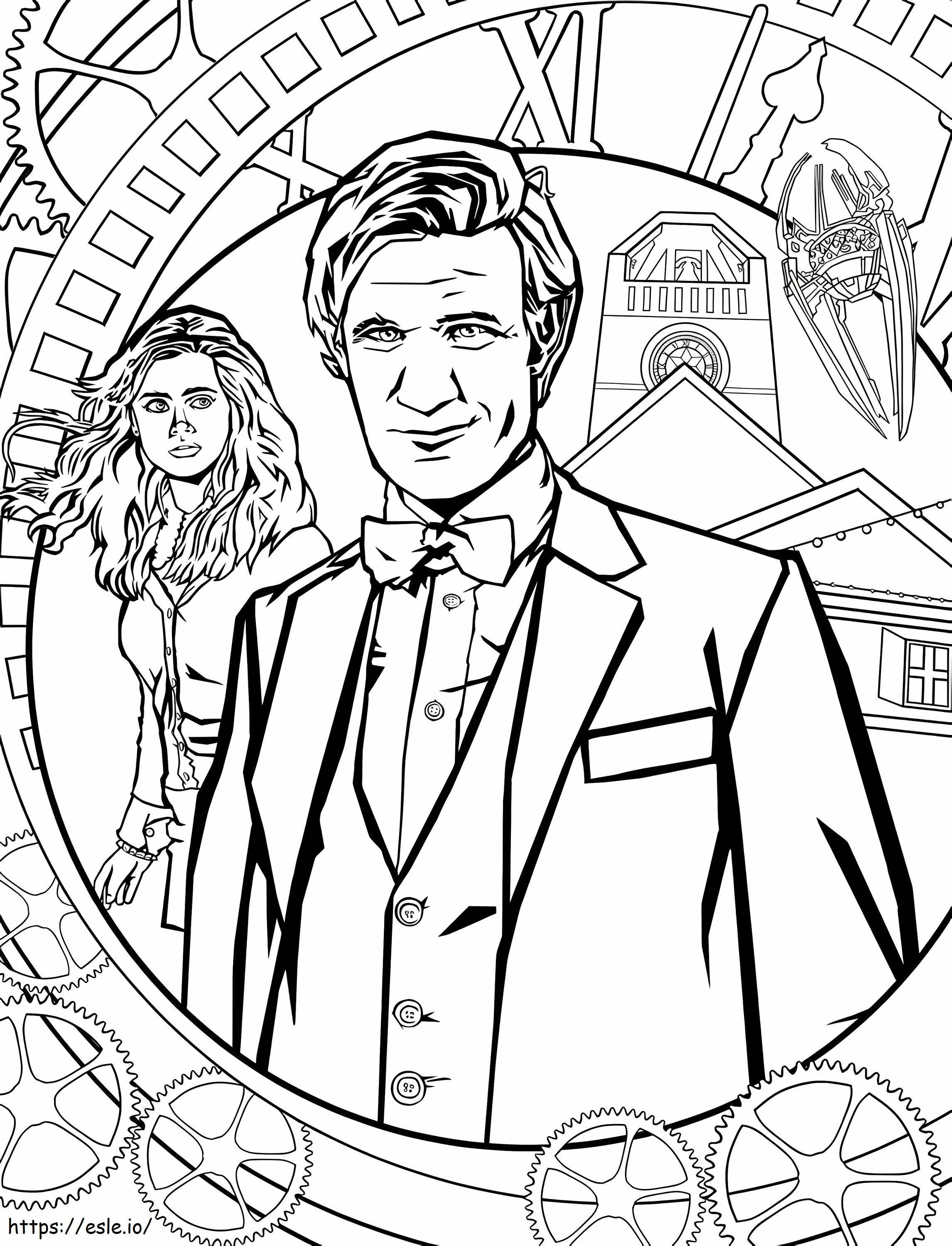 Eleventh Doctor coloring page