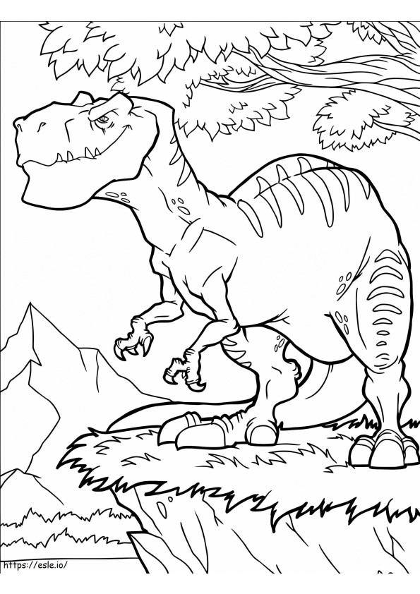 Free Allosaurus coloring page