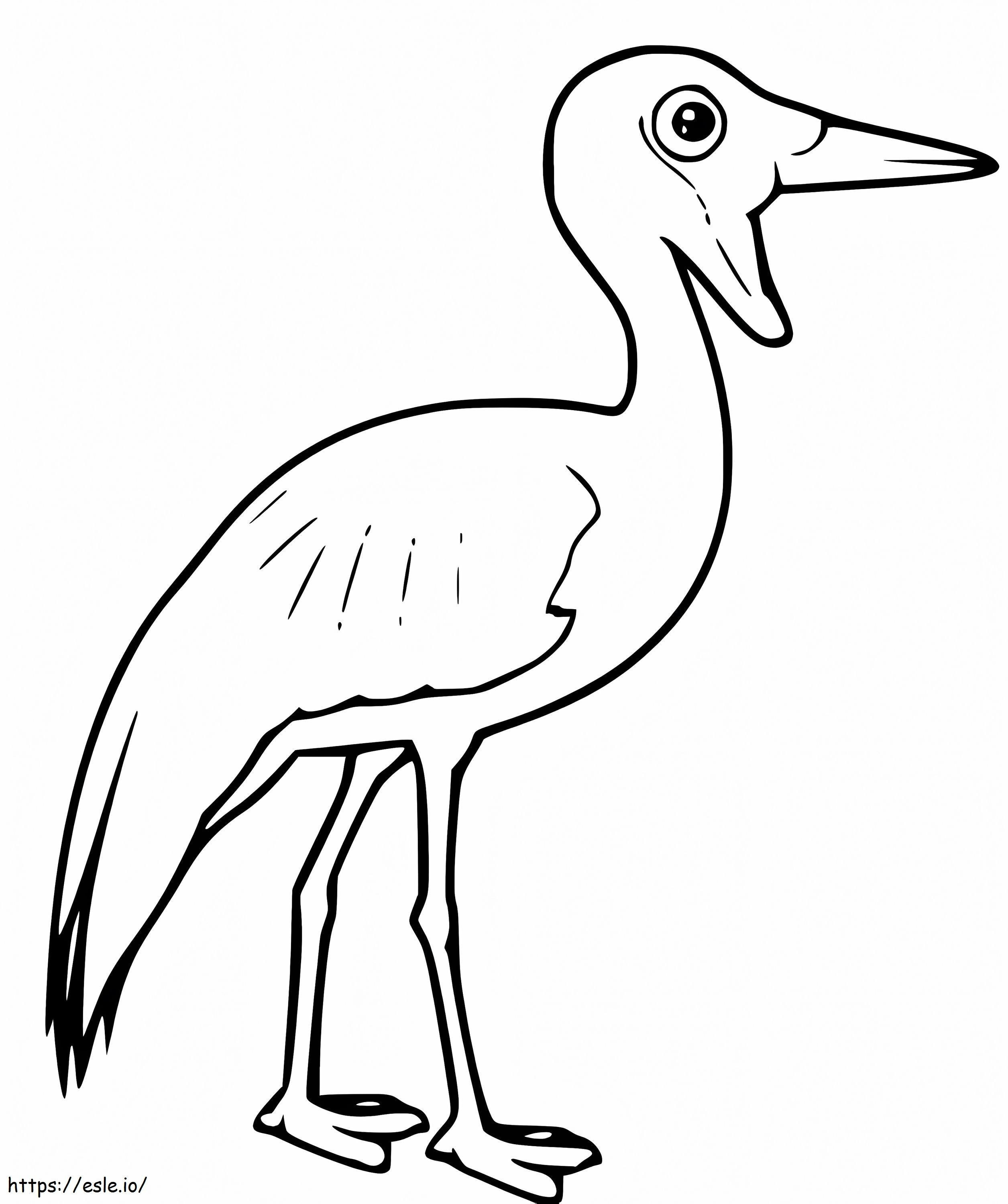 Lelkraanvogel kleurplaat kleurplaat