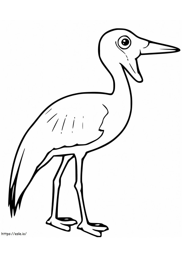 Wattled Crane coloring page