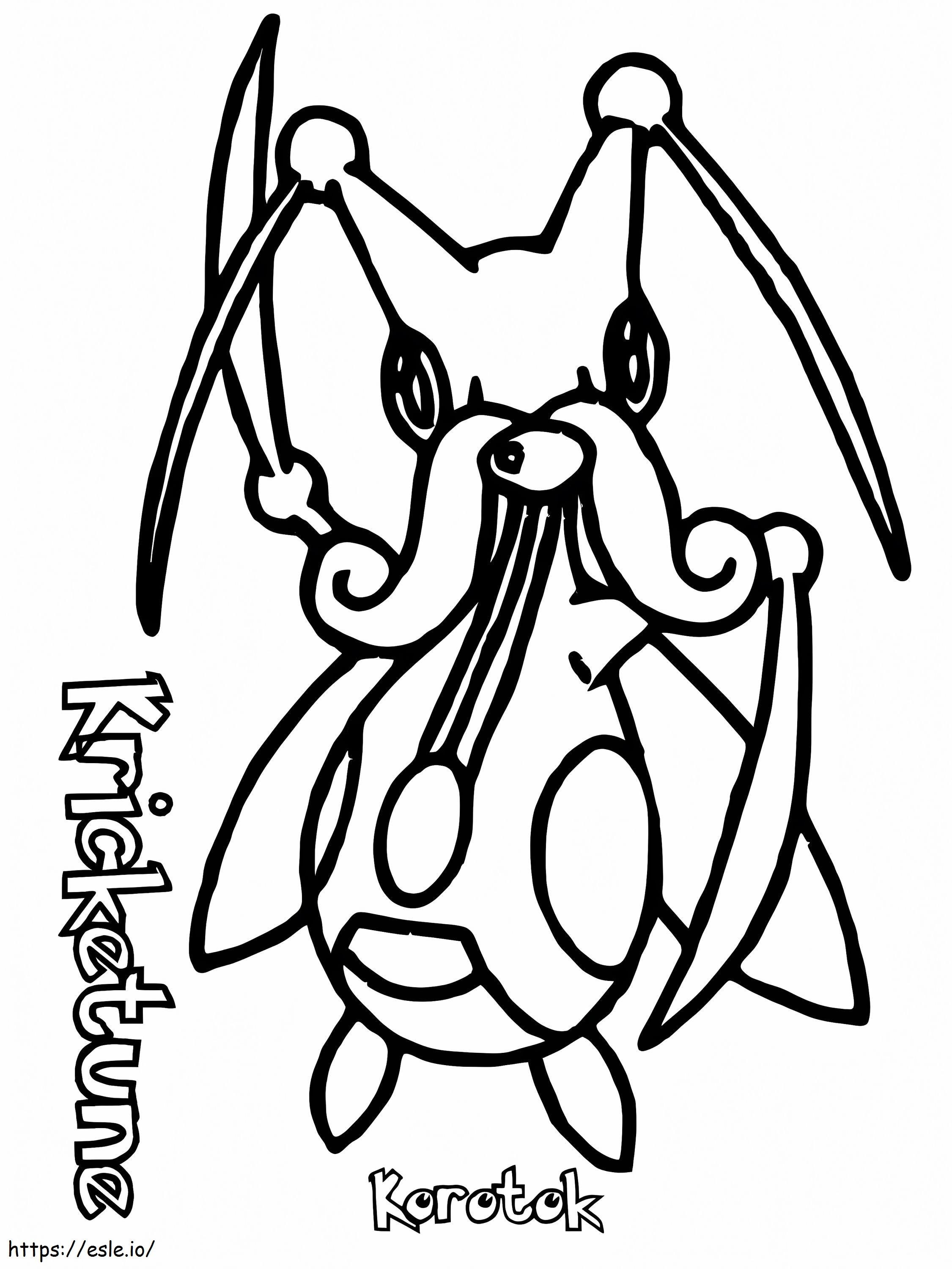 Printable Kricketune coloring page
