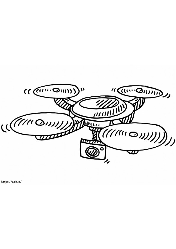Coloriage Drone imprimable gratuitement à imprimer dessin