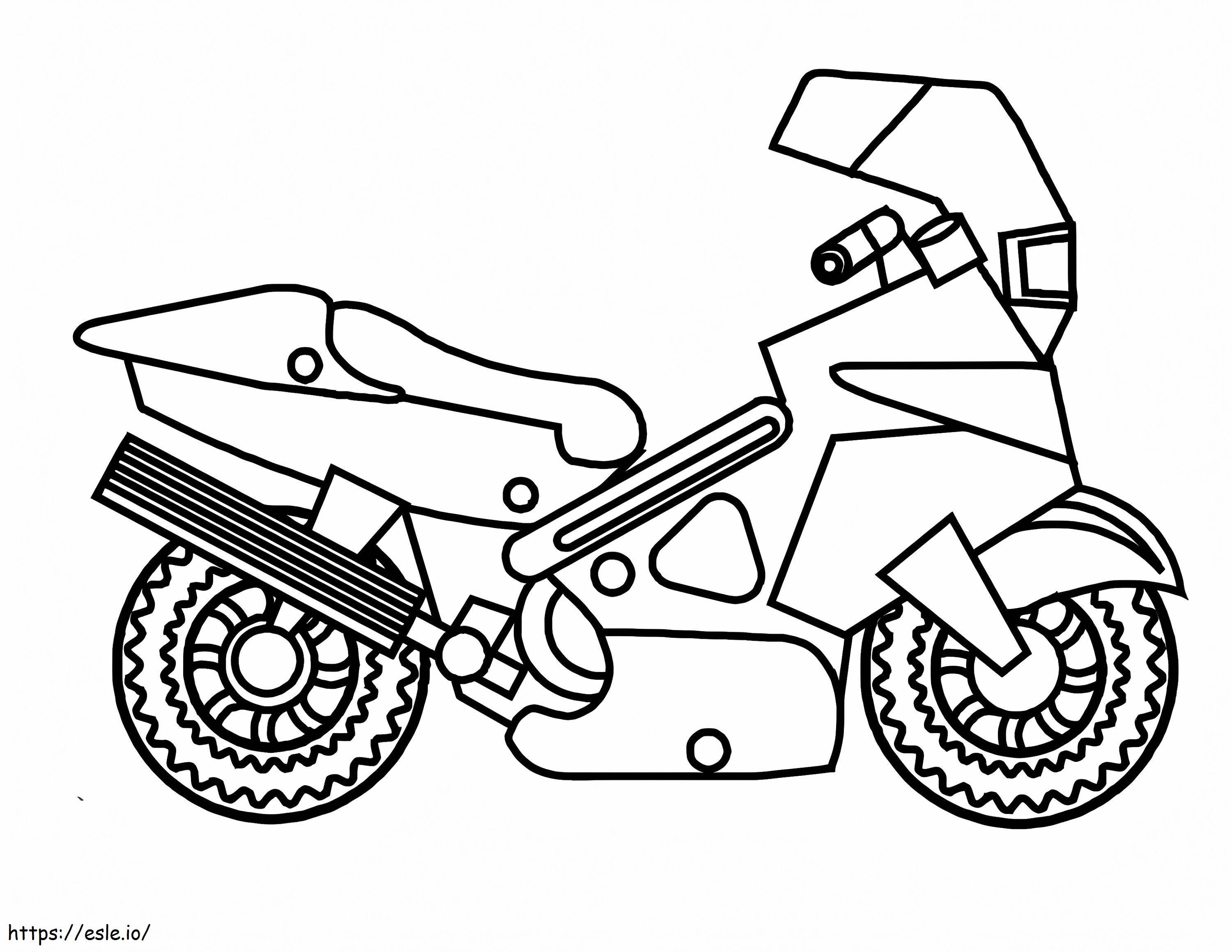 Moto Drole coloring page