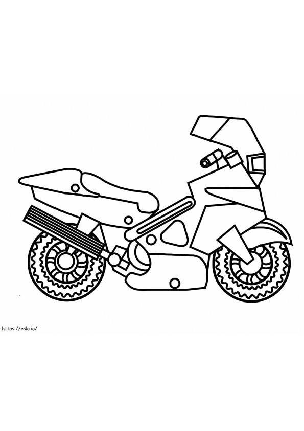 Moto Drole kleurplaat