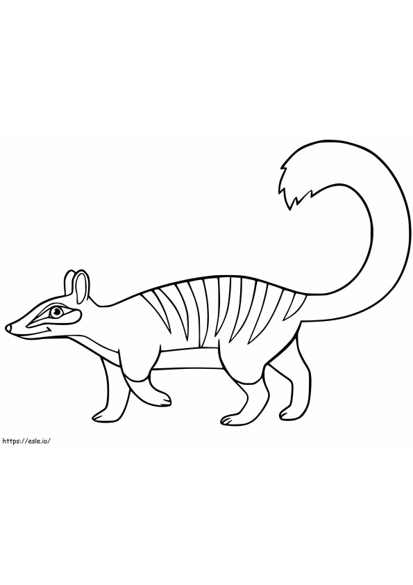 Numbat Smiling coloring page