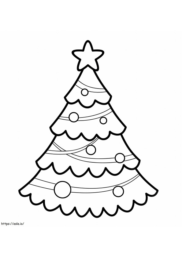 Normal Christmas Tree coloring page