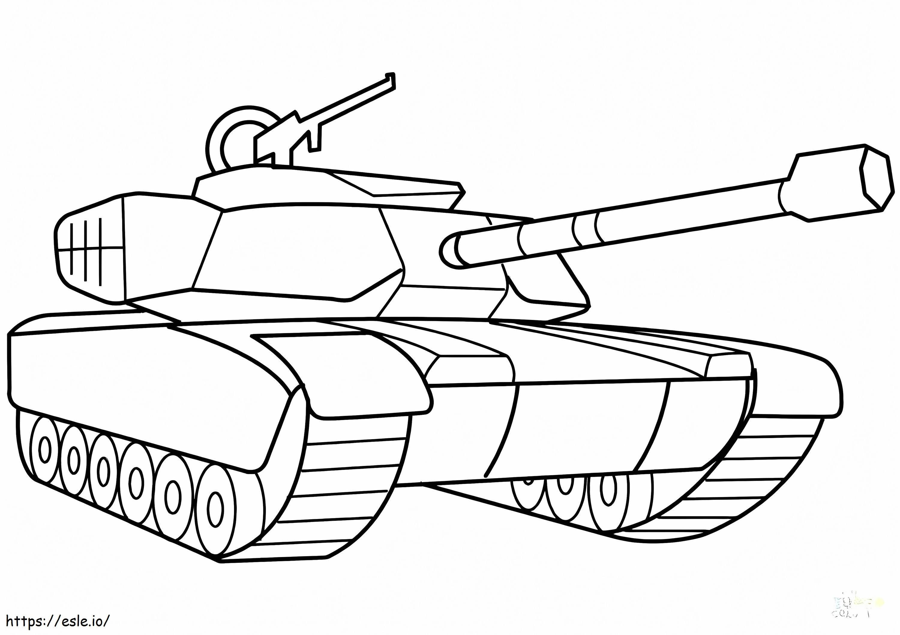 Bitwa czołgów kolorowanka